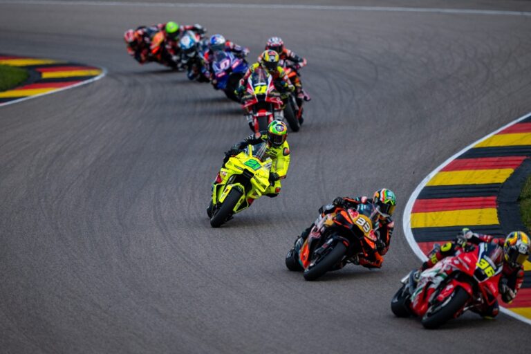 Di Giannantonio Crash Ends VR46's Sachsenring Sunday Without Points Before Summer Break