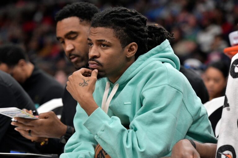 Ja Morant Signs His Blazers Jersey With the Wrong Number in Funny Blunder