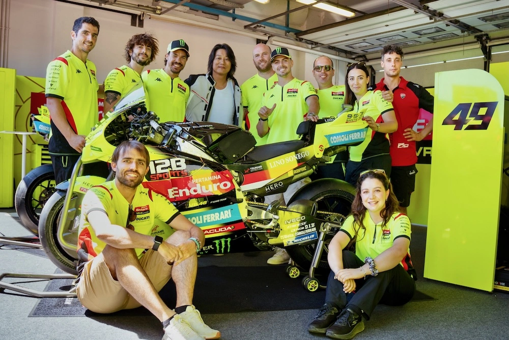 12B SPORTS and VR46 Racing Team Share MotoGP Culture with Hollywood Star in Tavullia
