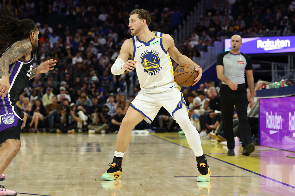 Brandin Podziemski extension: Warriors guard Brandin Podziemski during an NBA game